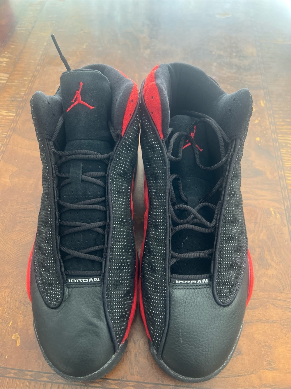 Jordan Men’s Black and Red Low-Top Sneakers